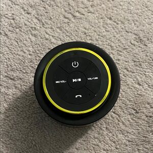 Black and gold Bluetooth shower speaker